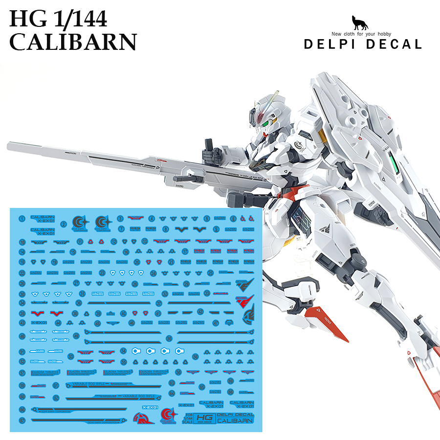 [DELPI DECAL]400 HG 1/144 CALIBARN The Witch From Mercury WATER SLIDE ...