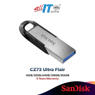 SanDisk Ultra Flair CZ73 USB 3.0 Flash Drive (32GB/64GB/128GB/256GB)