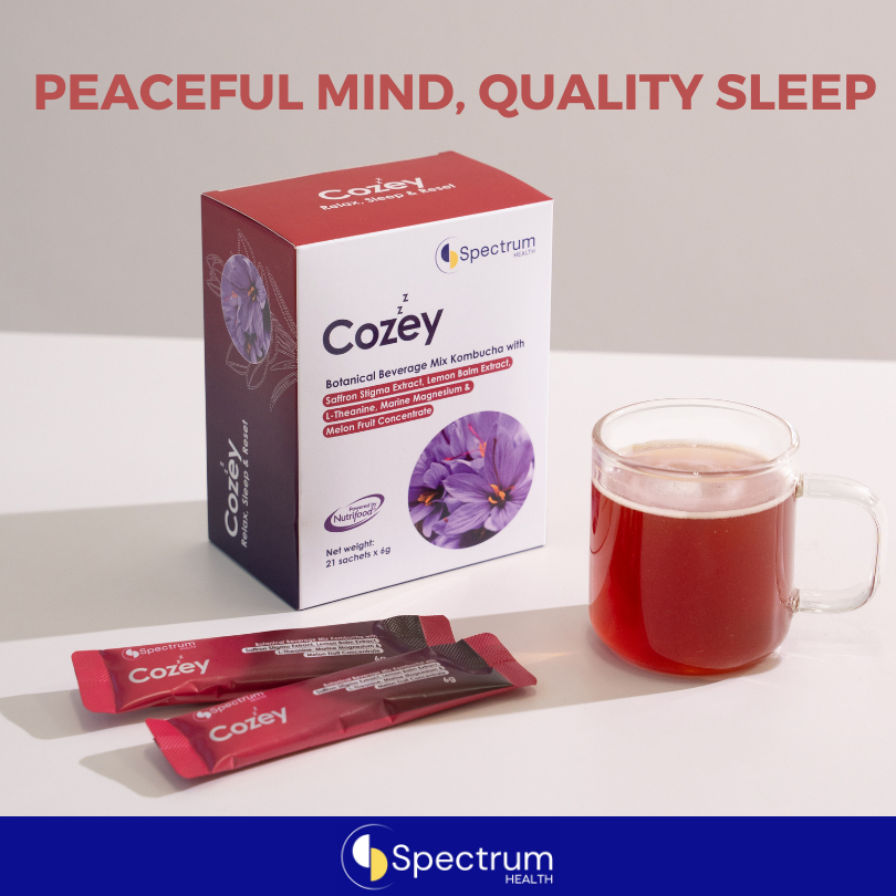Cozey sleep and relax kombucha drink (Saffron, Melon Fruit Concentrate