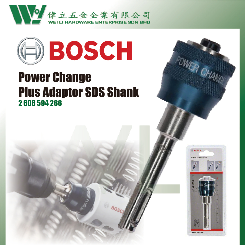 BOSCH Power Charge Plus Adapter SDS 2608594266 For Diamond Hole Saw