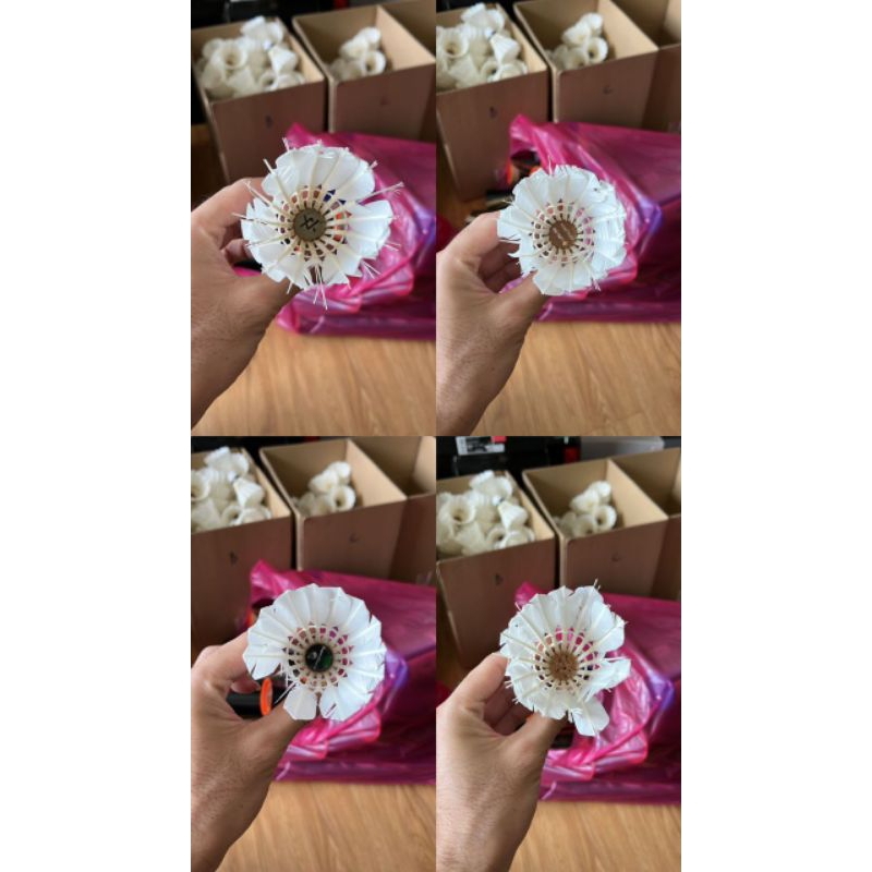 BADMINTON SHUTTLECOCKS GRADE E, 1 Box contains 200 Shuttlecocks (Only ...