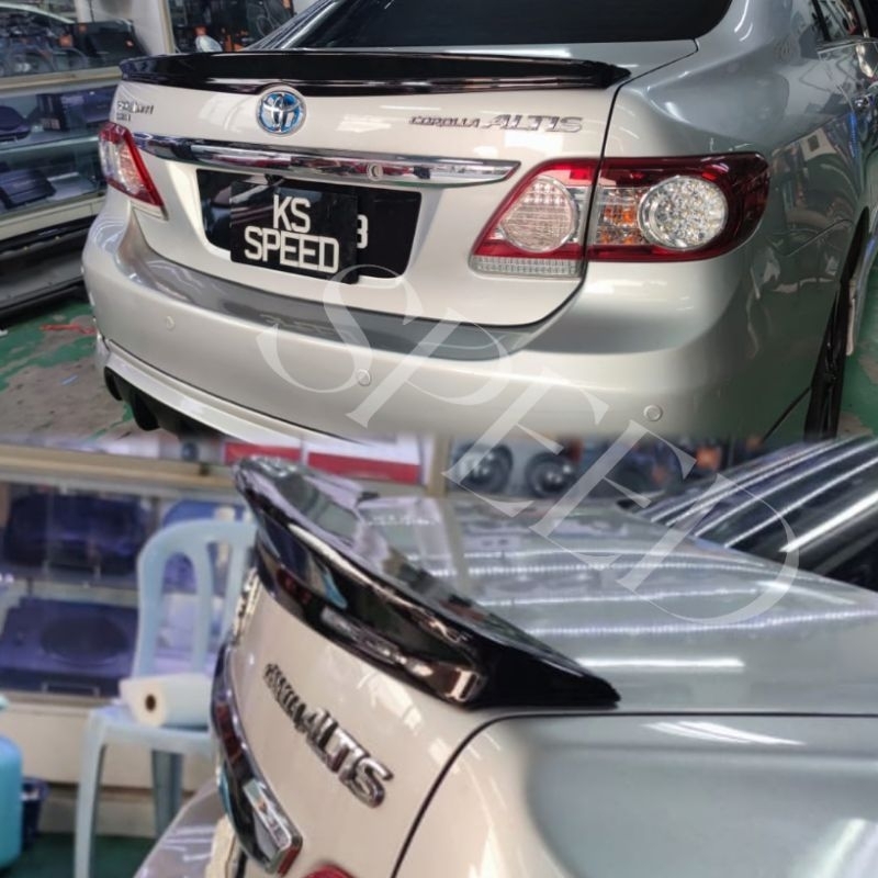 TOYOTA COROLLA ALTIS 2008-2013 REAR SPOILER BELAKANG | Shopee Malaysia