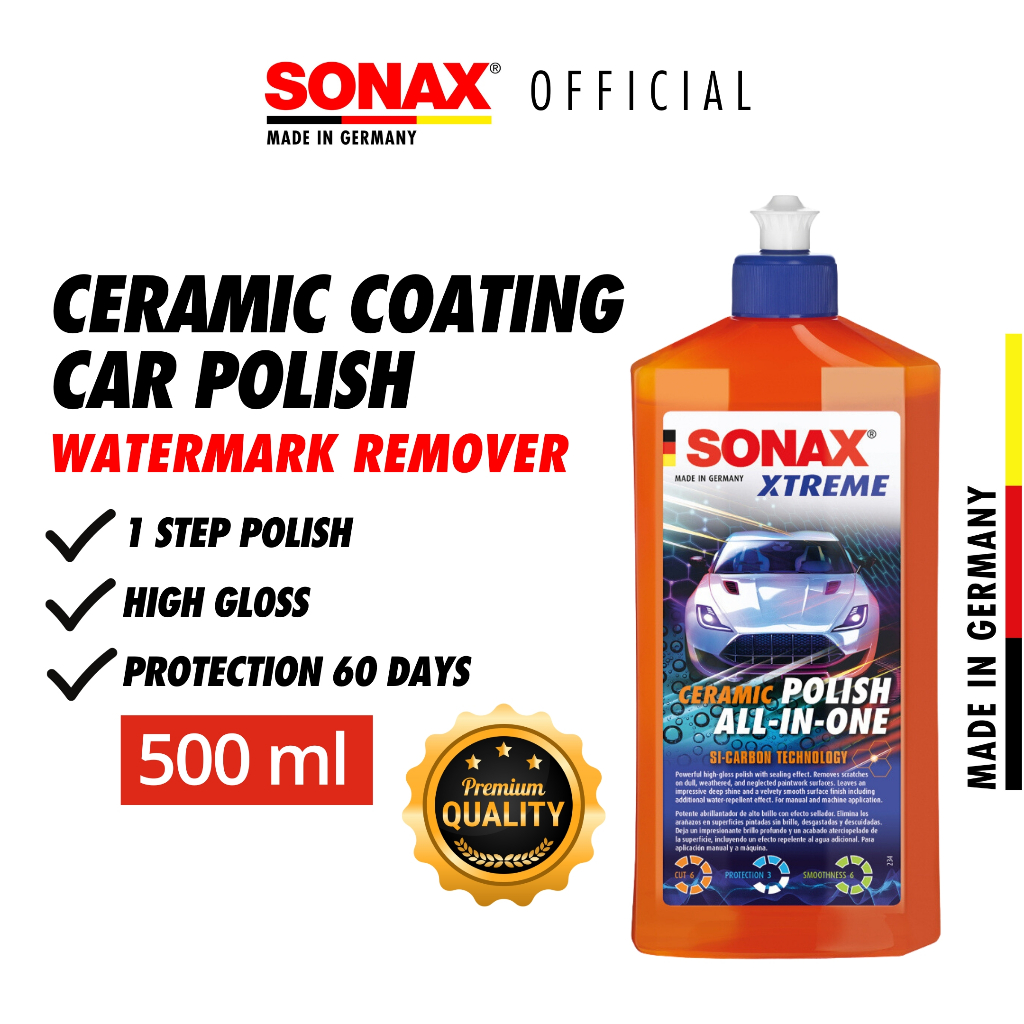 SONAX Ceramic Coating Car Polish 500ml 1 Step Polish Car Cleaner Wax