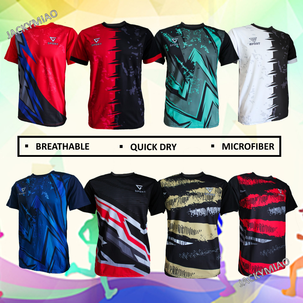 (SIZE M - XL) MEN WOMEN FASHION T-SHIRT MICROFIBER CASUAL SHORT SLEEVES ...