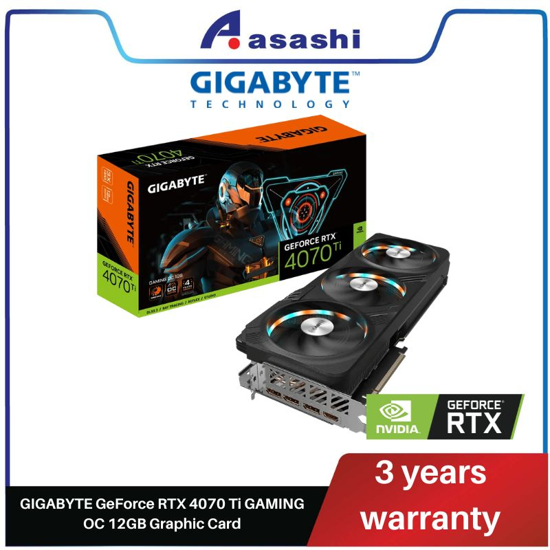 GIGABYTE GeForce RTX­­ 4070 Ti GAMING OC 12GB Graphic Card GV ...