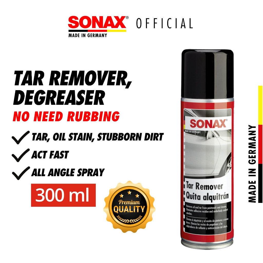 SONAX Tar and Adhesive Remover Degreaser 300ml Car Care Exterior Shopee Malaysia