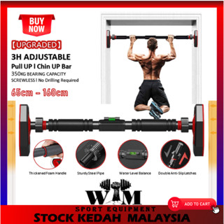 WM GYM Adjustable Pull Up Bar Door Workout Fitness Chin Up Bar