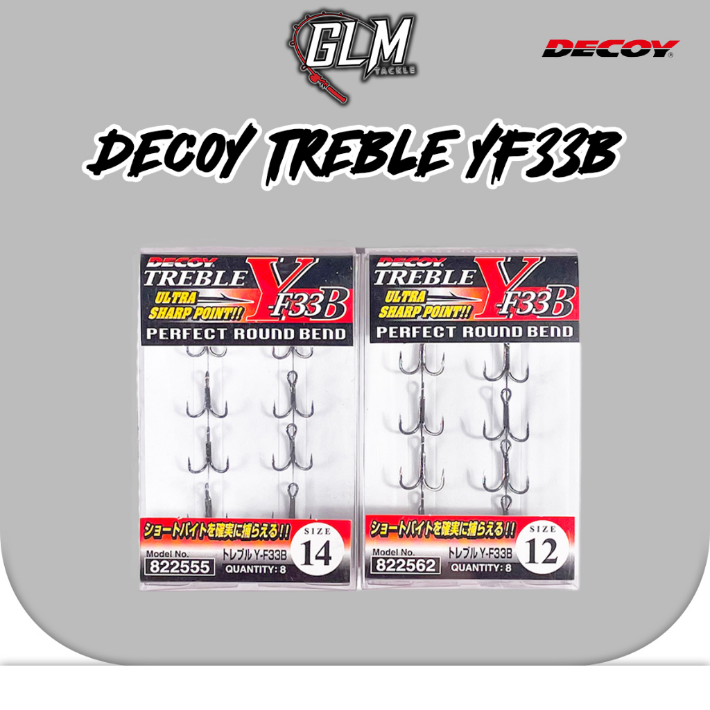 Decoy Treble Hook Y-F33F - Finish Silky Coat | Amo Triplo Per Predatori
