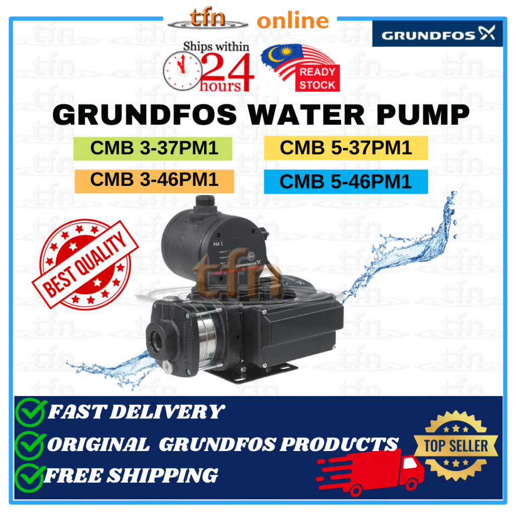 Grundfos CMB PM1 3-37PM1 | 3-46PM1 | 5-37PM1 | 5-46PM1 Home Water ...