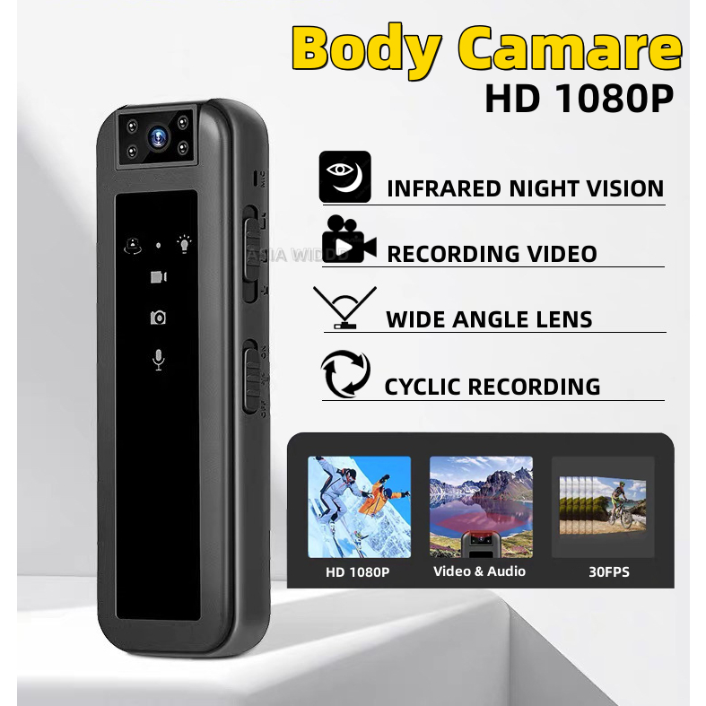 1080P HD Police Body Camera Portable Body-Worn Camera Night Vision for ...