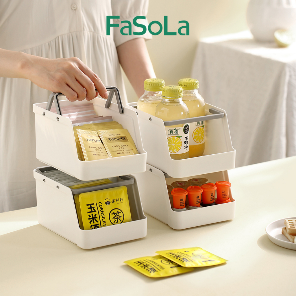 FaSoLa Superimposed Storage Box 叠加收納盒 | Shopee Malaysia