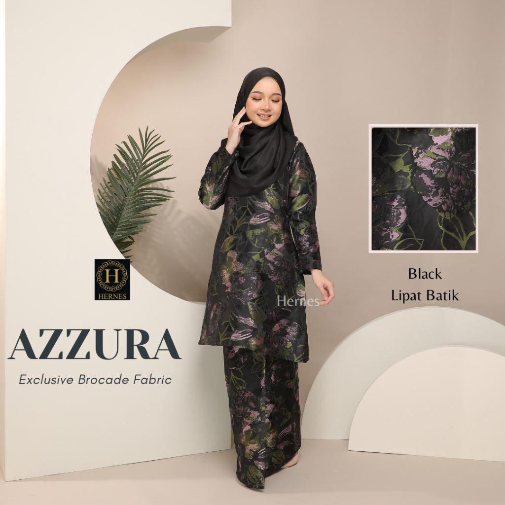 HERNES AZZURA BROCADES KURUNG MODEN BROCADE BAJU KURUNG BROCADE