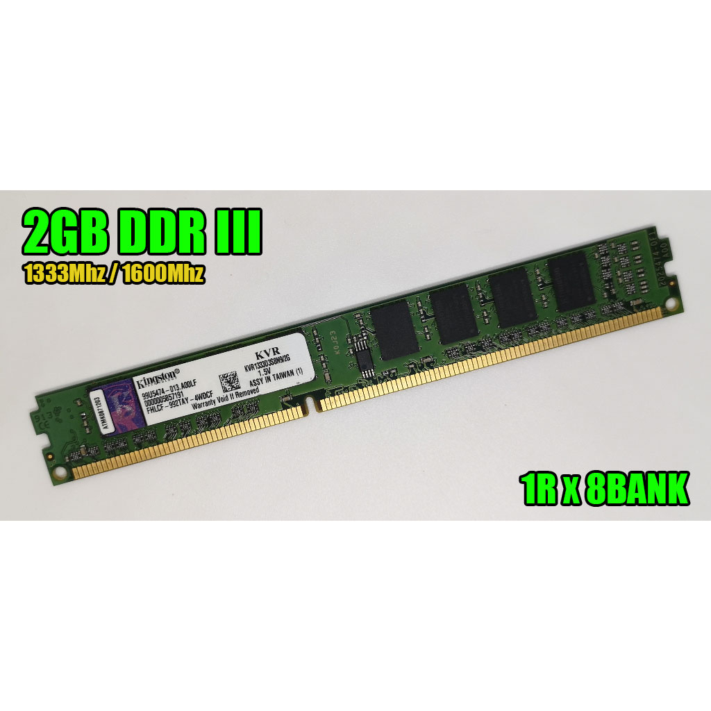T83 Lot Of 8 A-Tech - 2GB DDR3 PC3-10600 DIMM/1333MHz In Good Working Condition