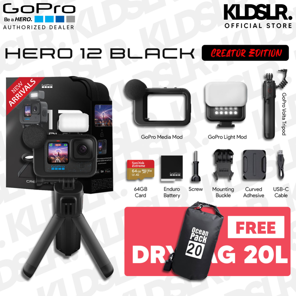 ( NEW LAUNCH ) GoPro HERO 12 Black / HERO12 Black | 5.3K60 | 27MP ...