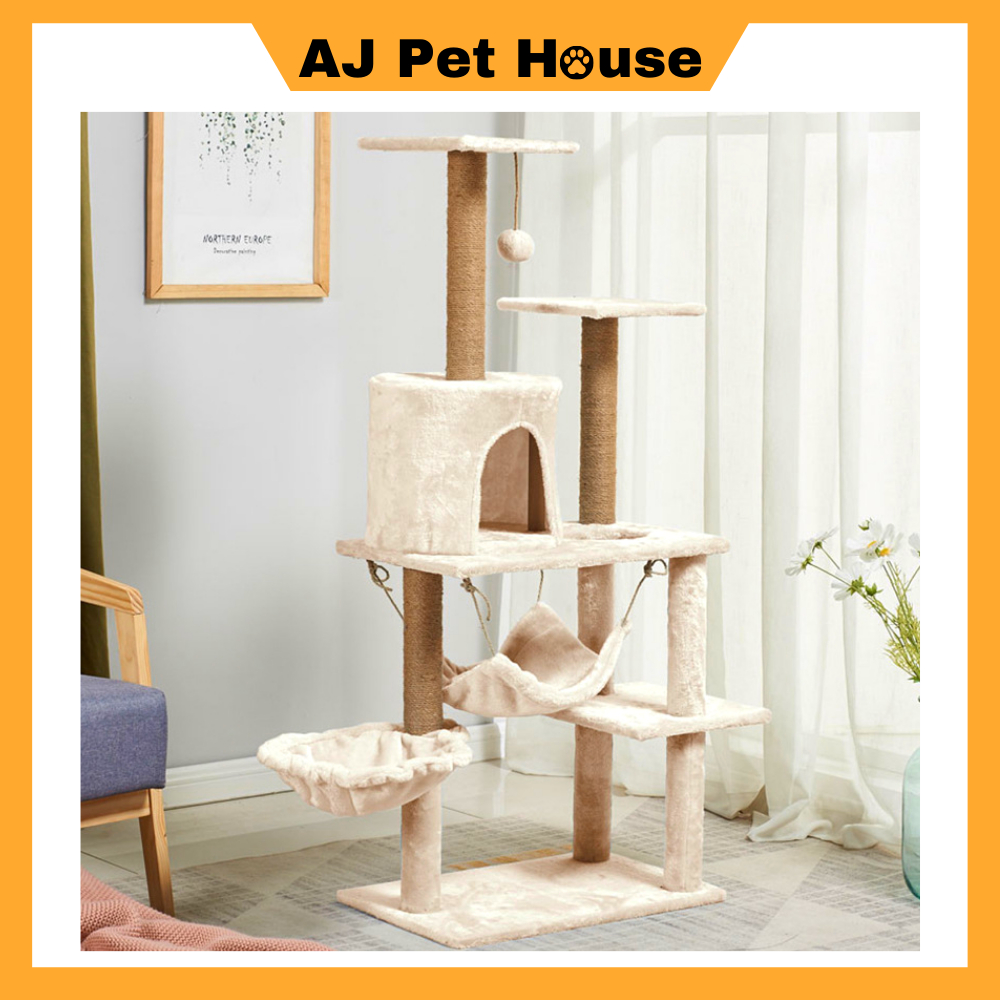 AJPET Premium Large Cat Tree Cat Condo Cat House Cat Tower Kitten Climbing Playground Cat Bed House Rumah Kucing Shopee Malaysia