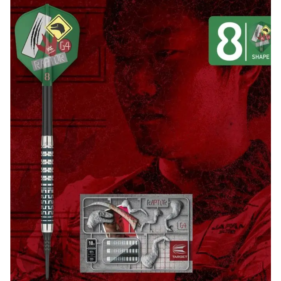 TARGET RAPTOR GEN 5 (GEORGE NISHITANI PRIME SERIES) - TARGET SOFT DARTS ...