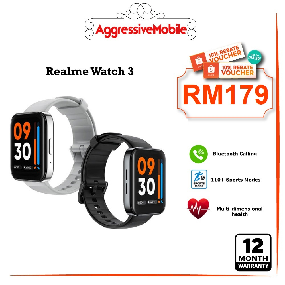 Realme Smart Watch 3 [110+ Sports Modes 100+ Watch Faces Bigger