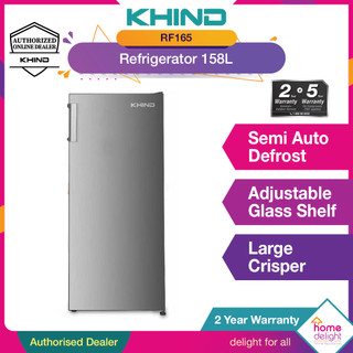 Khind Refrigerator Fridge 1 Door 158L [ RF165 ] | Shopee Malaysia