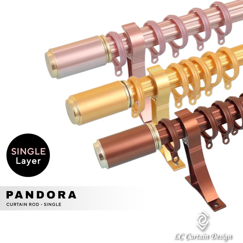 [ LC Curtain Design ] Pandora Rod Langsir/Rod Langsir Aluminium Alloy
