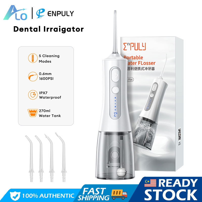 Enpuly Water Flosser 5 Modes Oral Irrigator 270ml Dental Teeth Cleaner ...