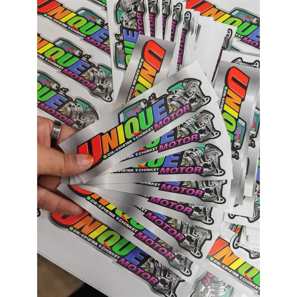 STICKER LOGO UNIQUE MOTOR | Shopee Malaysia