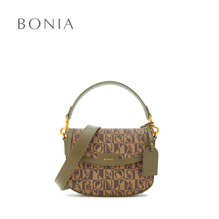 Buy BONIA Black Lara Monogram Bucket Bag 2023 Online