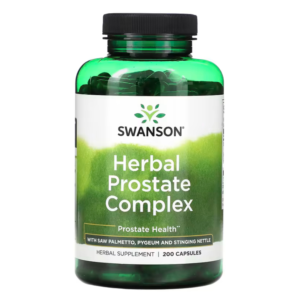 Swanson Herbal Prostate Complex With Saw Palmetto Pygeum And Stinging Nettle 200 Capsules 4049