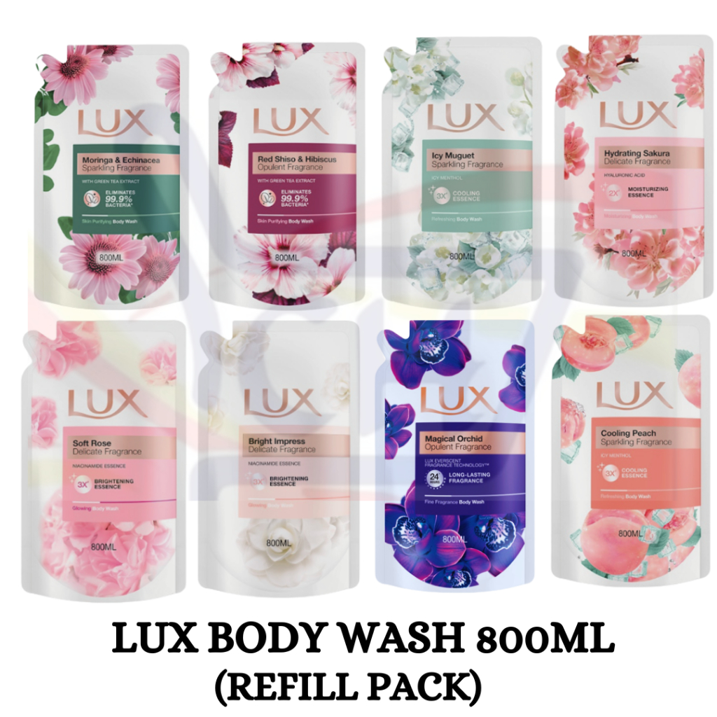 Lux Body Wash Refill Pack 800ML (MFG 2023) Shopee Malaysia