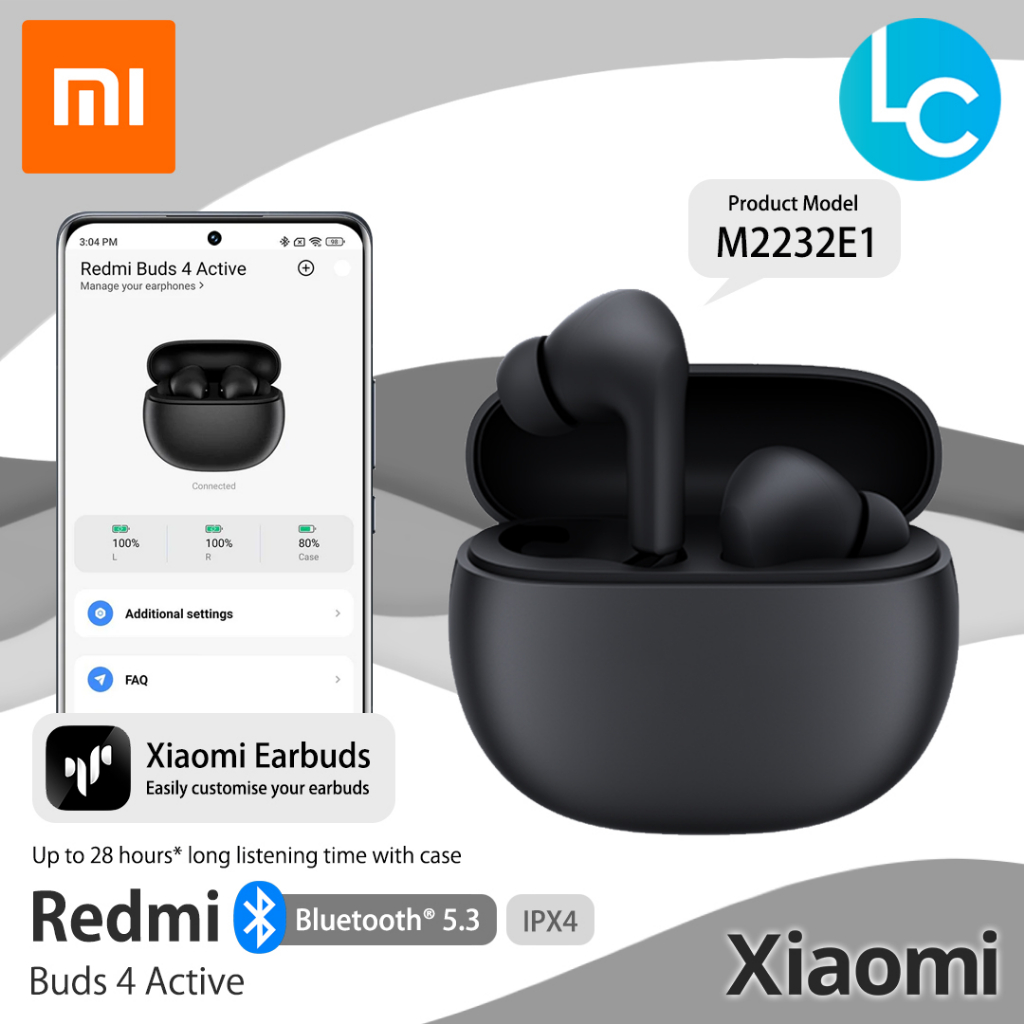 Xiaomi Redmi Buds 4 Active TWS Wireless Earbuds