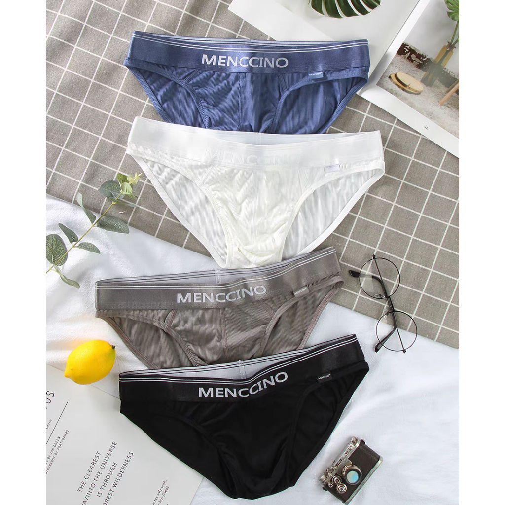 (Ready Stock in Selangor) Menccino MC8131 - Solid Colour Underwear ...
