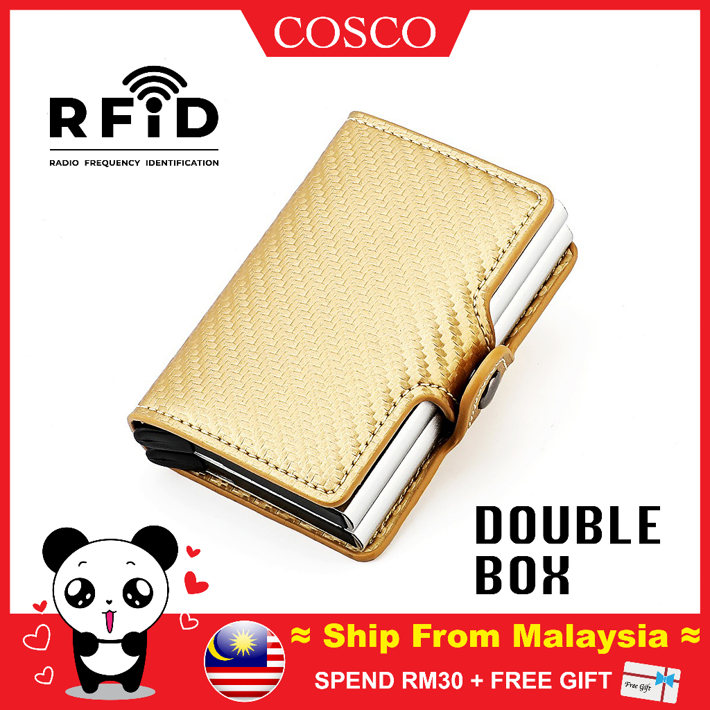 MALAYSIA STOCK COSCO B173 Wallet For Men RFID Card Holder Double Case