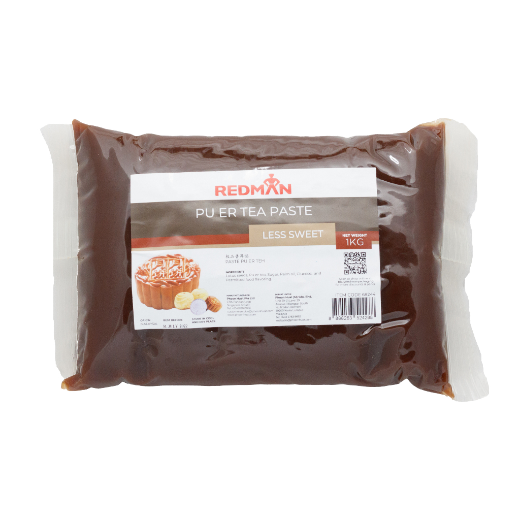 RedMan Mooncake Less Sweet Pu'Er Tea Filling Paste 1KG | Shopee Malaysia