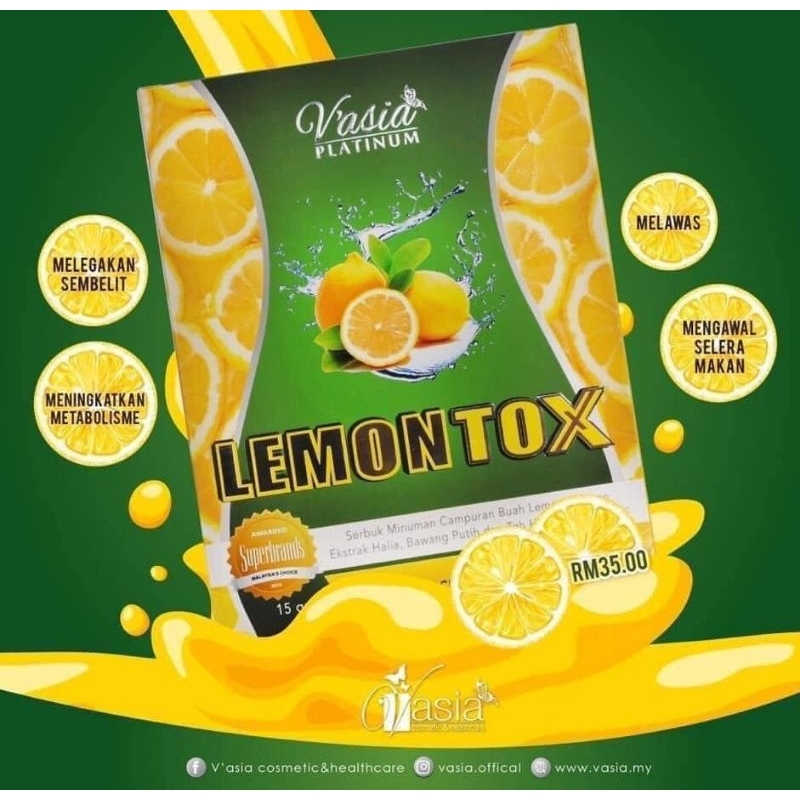 VASIA LEMONTOX 10 SACHET Shopee Malaysia