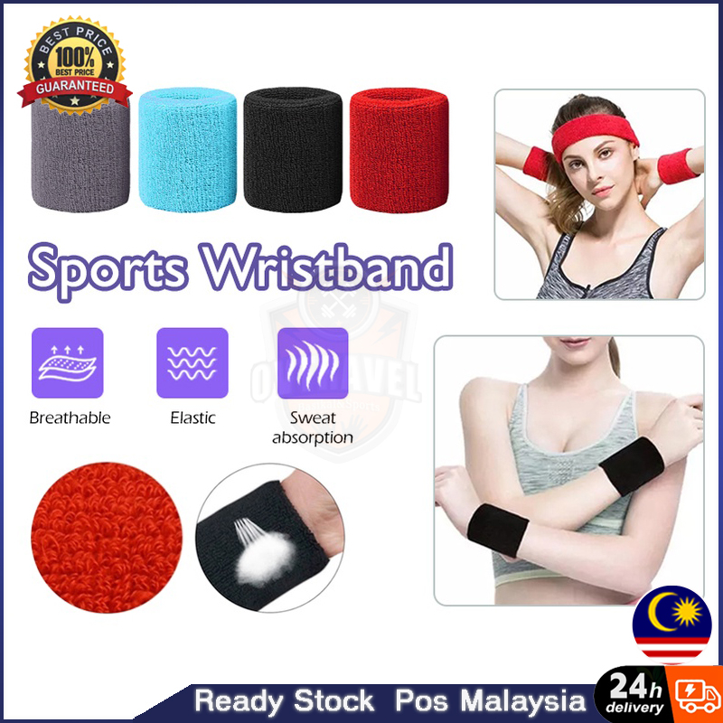 Unisex Cotton Wrist Wristband Sports Towel Sweatband Outdoor Sweat Band  Yoga Gy~