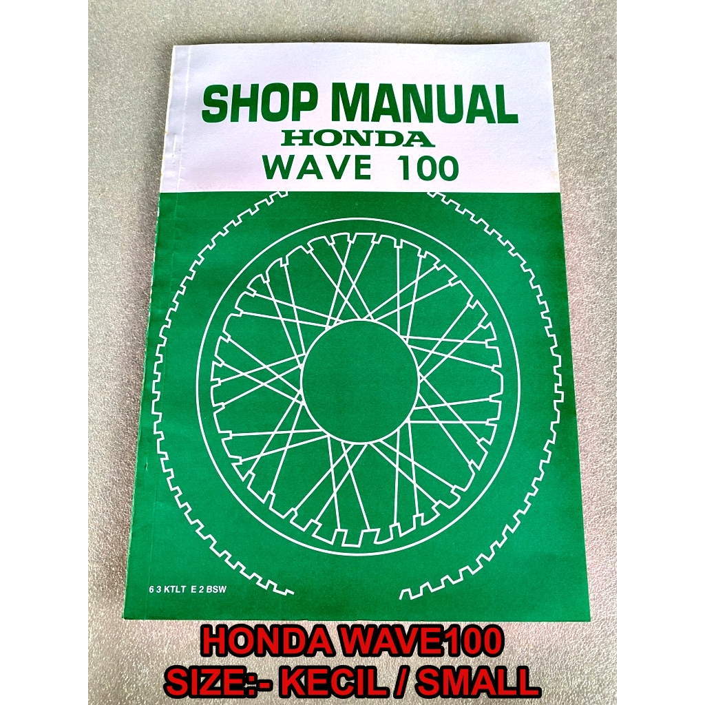 Book Manual / Buku Manual Honda, Honda EX5 Dream, EX5 Class,Wave100