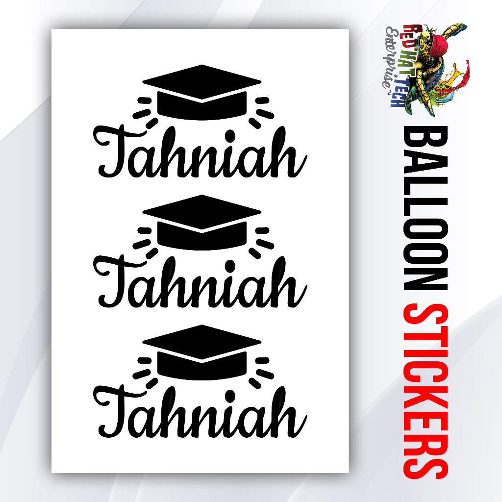 CONGRATS D1 [BOBO 10" INCI] CONGRATULATION/TAHNIAH STICKER SURPRISE