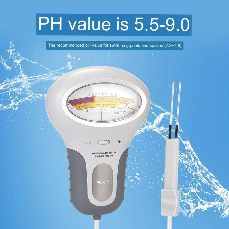 Protable Digital Monitor Chlorine/PH Water Tester Meter Analysis ...