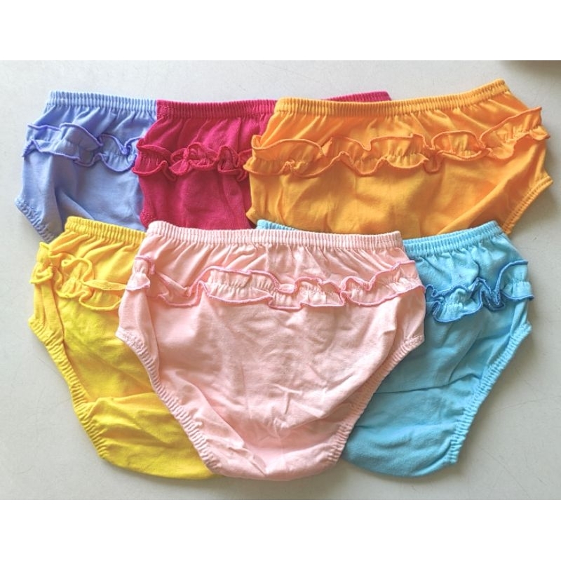 Baby Kids Panties Girl 6 Different Colour-KL Ready Stock-Cotton