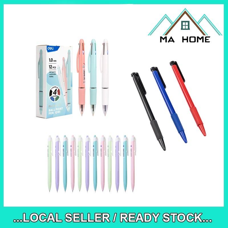 MA Home Deli Ballpoint Pen Smooth Clean Writing Fast Dry Ink Exam