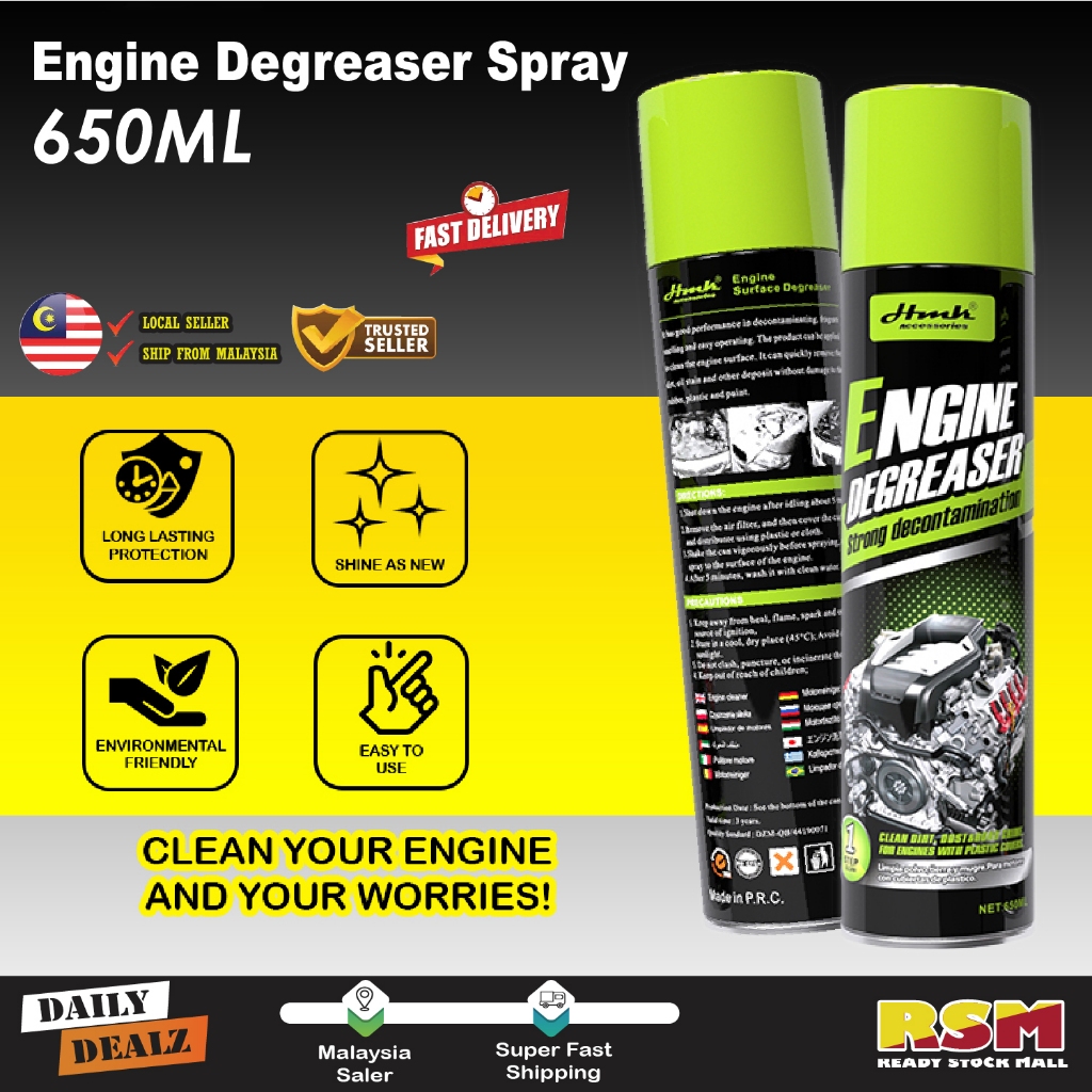 650ml Engine Degreaser Cleaner Spray Powerful Cleaning Foam Agent ...