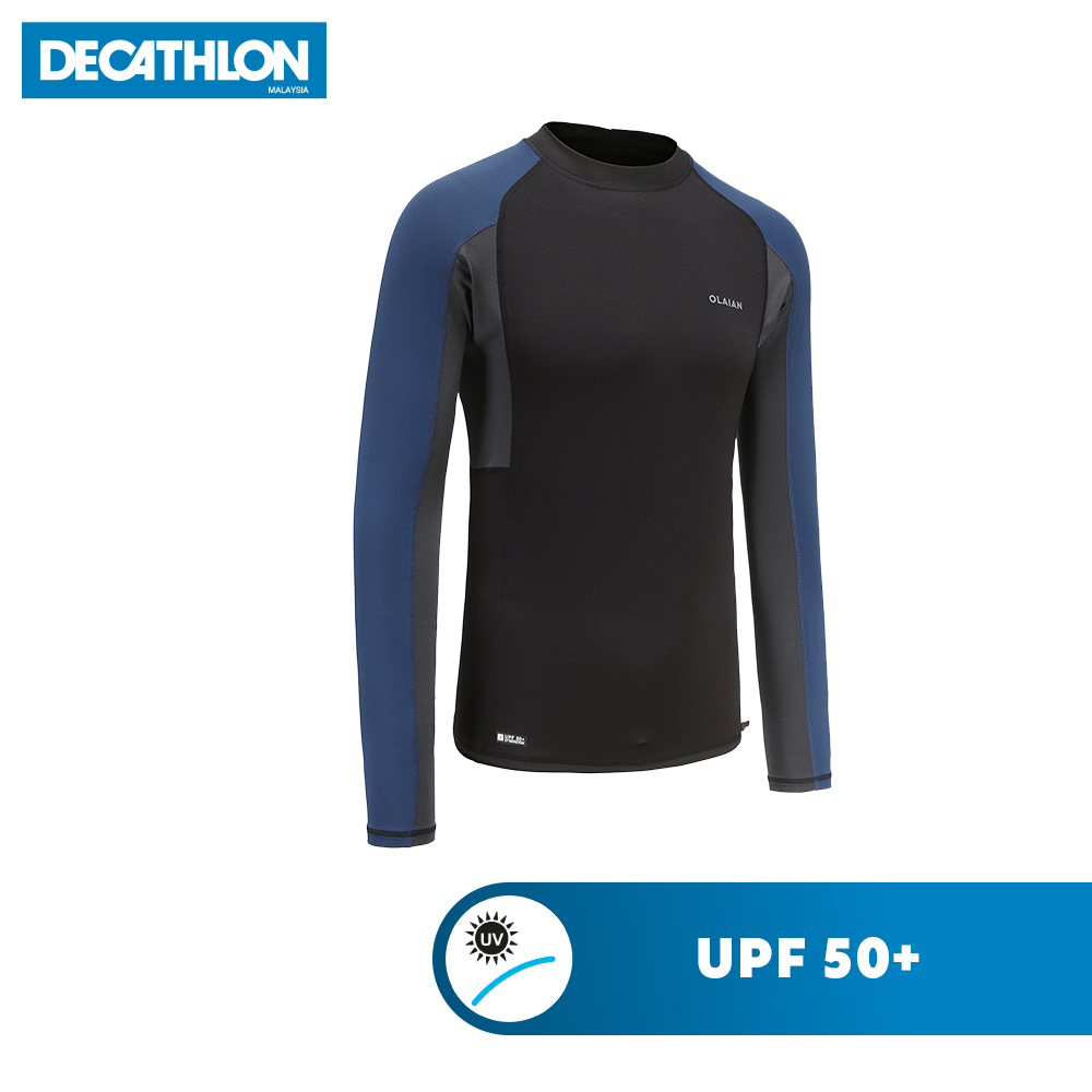 Decathlon UPF 50+ Men Water Sports Long Sleeve Shirt UV Protection