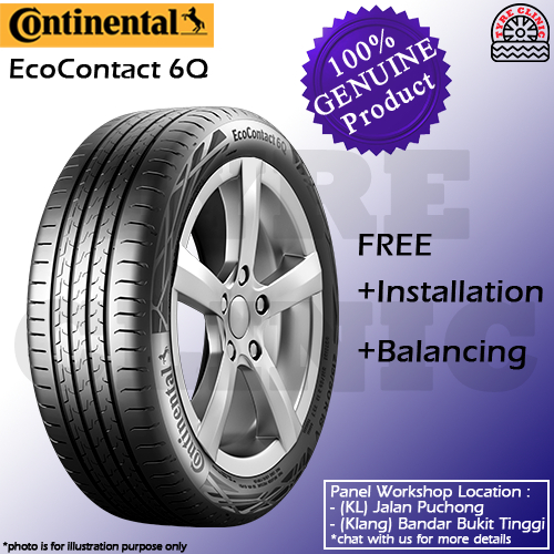 CONTINENTAL ECO CONTACT 6 Q TYRE (15 19 INCH) | Shopee Malaysia