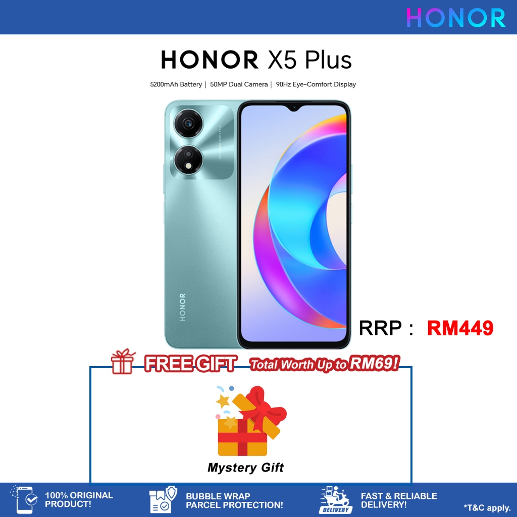 Honor X5 Plus (4GB+64GB) Honor X6a (6GB+128GB) 50MP Triple Camera