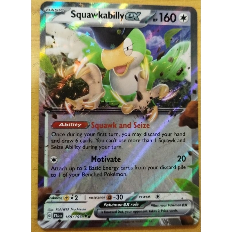 PTCG Squawkabilly ex - 169/193 - Ultra Rare (READY STOCK) | Shopee Malaysia