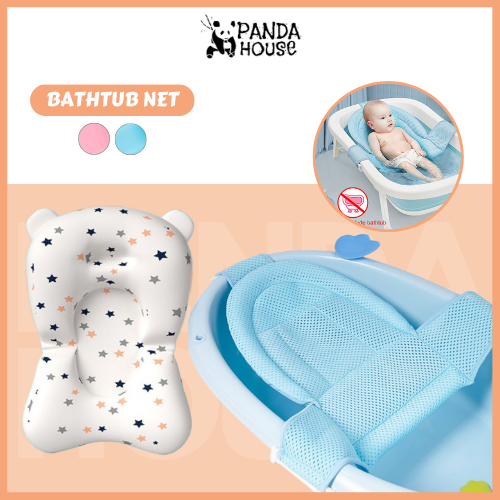 Portable and Foldable Bath Tub Net for Newborns Keep Baby Safe and