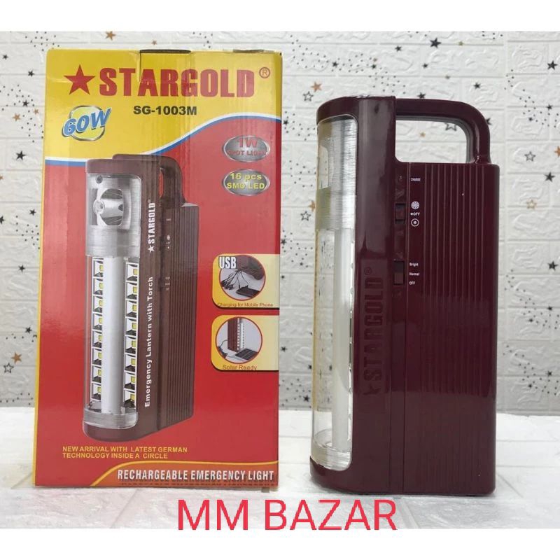 (60 W) EMERGENCY LIGHT MADE IN JaPAN. STARGOLD ( SG1003)READY STOCK