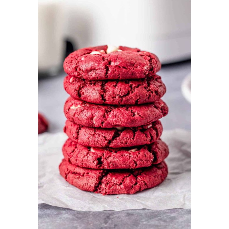 Red Velvet Cookies Fresh Bake | Shopee Malaysia