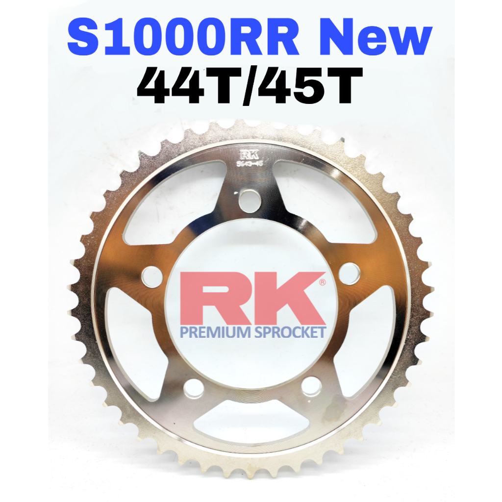 RK Sprocket Rear Sprocket BMW S1000RR NEW 44T / 45T Premium Sprocket 6 ...
