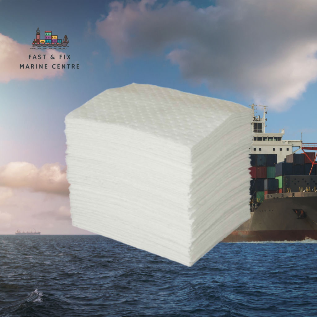 OIL ABSORBENT SHEET SIZE 400MM x 490MM (1BOX=100PCS) (IMPA CODE232518