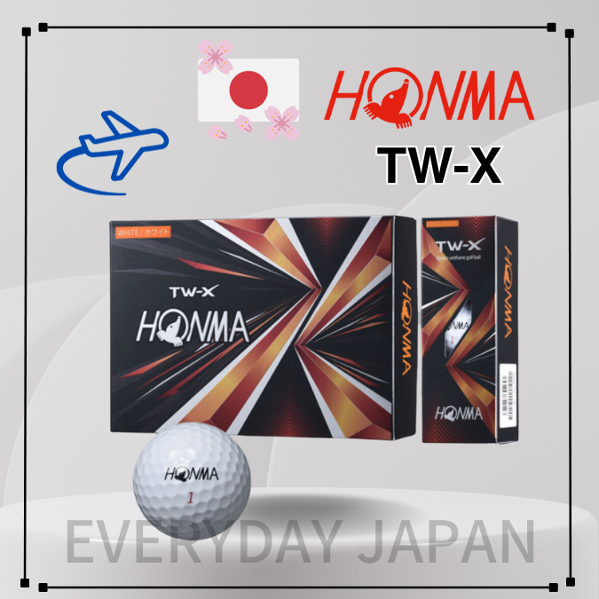 HONMA TWX White 3 Piece Structure Golf Ball 1 Dozen(12 Golf Balls